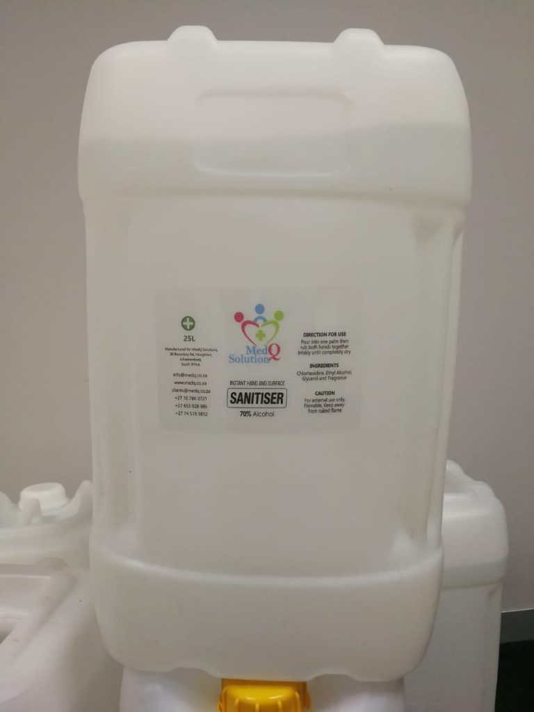 70% Alcohol hand sanitizer (waterless) - 25L
