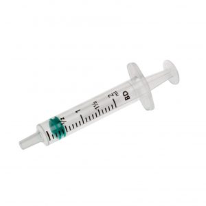 Syringe 2ml, luer slip 3