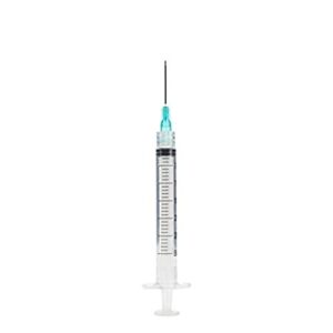 Syringe with needle 3m/21G