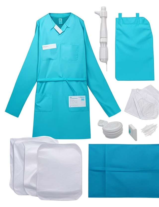 Reusable gowns blue medium