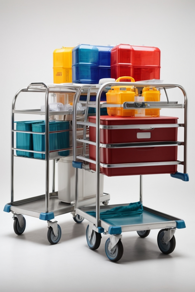 medical dressing trolley