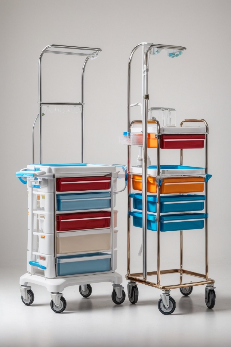 instrument trolley stainless steel