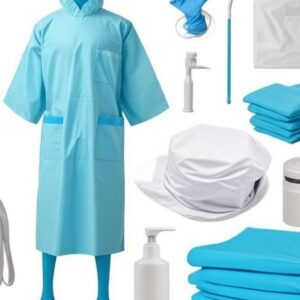 plastic patient/isolation gown (long sleeve)
