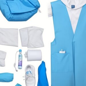 gown child, sky blue cotton material size small