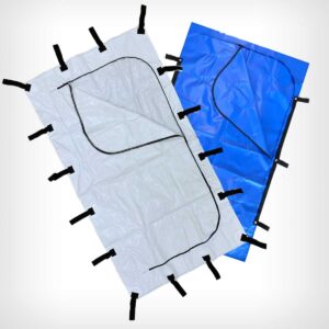 body bag with u-shape zip – supported pvc – 550 micron xxl