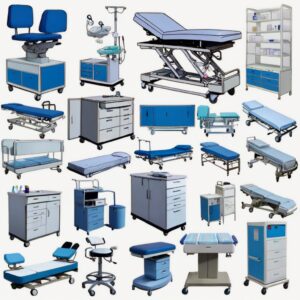 Examination table for clinic size