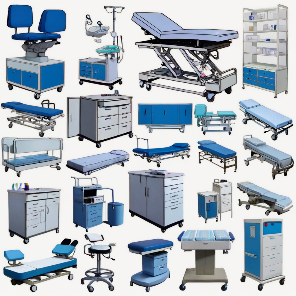 Examination table for clinic size