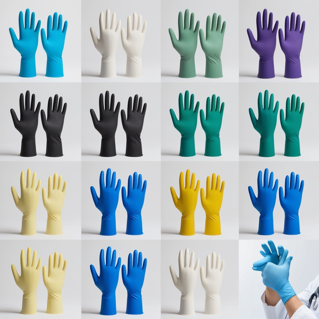 black nitrile High risk exam ination gloves