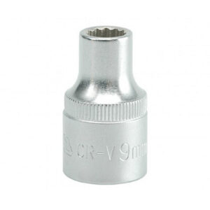 Bi-hex Socket – 12 Point – Chrome Vanadium – 1/2″ Connector – Standard Length – 9mm – YT-1271
