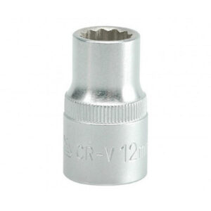 Bi-hex Socket – 12 Point – Chrome Vanadium – 1/2″ Connector – Standard Length – 12mm – YT-1274