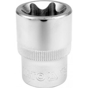 Torx Socket – Female – Chrome Vanadium – 1/2″ Connector – E16 – YT-05224