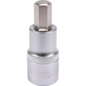 Hex Bit Socket – Chrome Vanadium – 1/2″ Connector – Standard Length – HEX 10 x 50mm – YT-04385