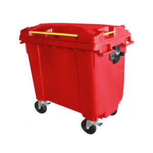 Bulk Wheelie Bin – 660L – 4 Wheel – Plastic – Red – 0188