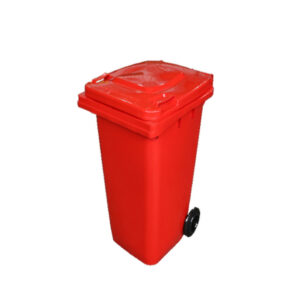 Wheelie Bin – 120L – 2 Wheel – Plastic – Red – 0129