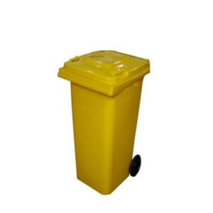 Wheelie Bin – 120L – 2 Wheel – Plastic – Yellow – 0127