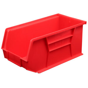 Stack & Hang Parts Storage Bin – Small Plastic Container – Size 7 – 37.5 x 21 x 18 cm – Red – BIN-7-RED