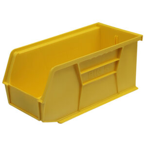 Stack & Hang Parts Storage Bin – Small Plastic Container – Size 5 – 28 x 14 x 13 cm – Yellow – BIN-5-YELLOW