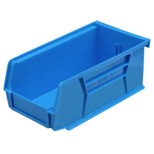 Stack & Hang Parts Storage Bin – Small Plastic Container – Size 3 – 19 x 10.5 x 7.5 cm – Blue – BIN-3-BLUE