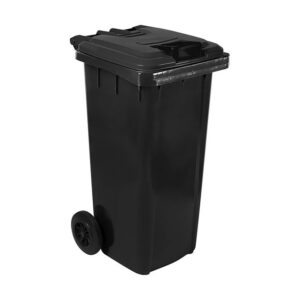 80L Wheelie Bin – Recycled Plastic – 2 Wheel – Black