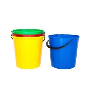 8L Round Plastic Bucket – Colour Options