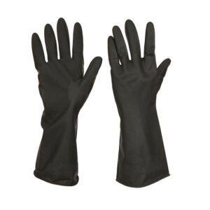 Industrial Latex Gloves – 30cm – Black – Various Sizes