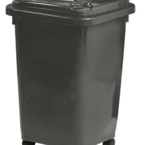 Wheelie Bin – 50L – 4 Wheel – Plastic – Black – 0244