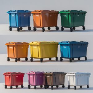 Indigo 660 liter wheelie bin