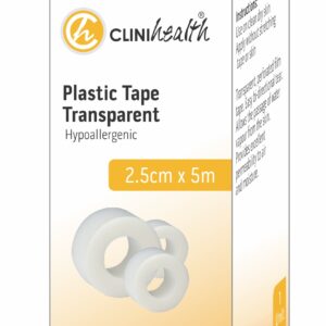 Plastic Tape Transparent – 2.5cmx5m – Singles