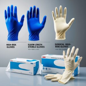 surgical gloves with powder