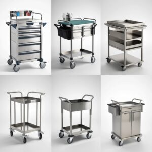 medicine trolley with drawers