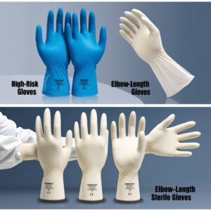 extended cuff nitrile High risk exam gloves