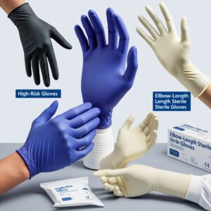 extra large nitrile High risk exam gloves