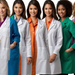 white lab coat scrubs