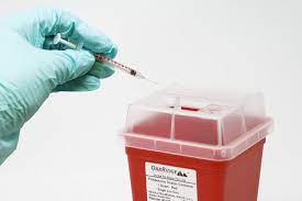 250ml Base & Lid Round Sharps container - Image 4