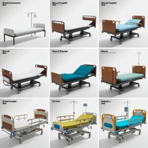 Medical evaluation bed