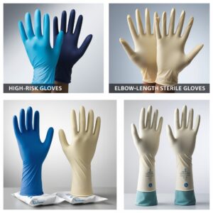 synthetic High risk exam gloves
