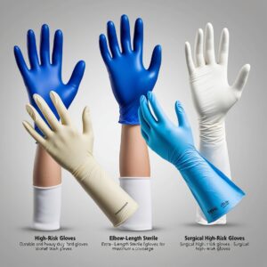 synthetic vinyl High risk exam gloves