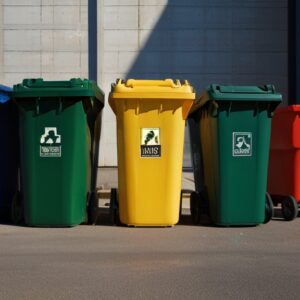 240l grey wheelie bin