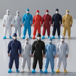 Blue Disposable Coveralls