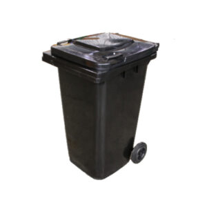 Black 240L Wheelie Bin for General Waste