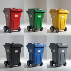 360L Wheelie Bin – Single Unit