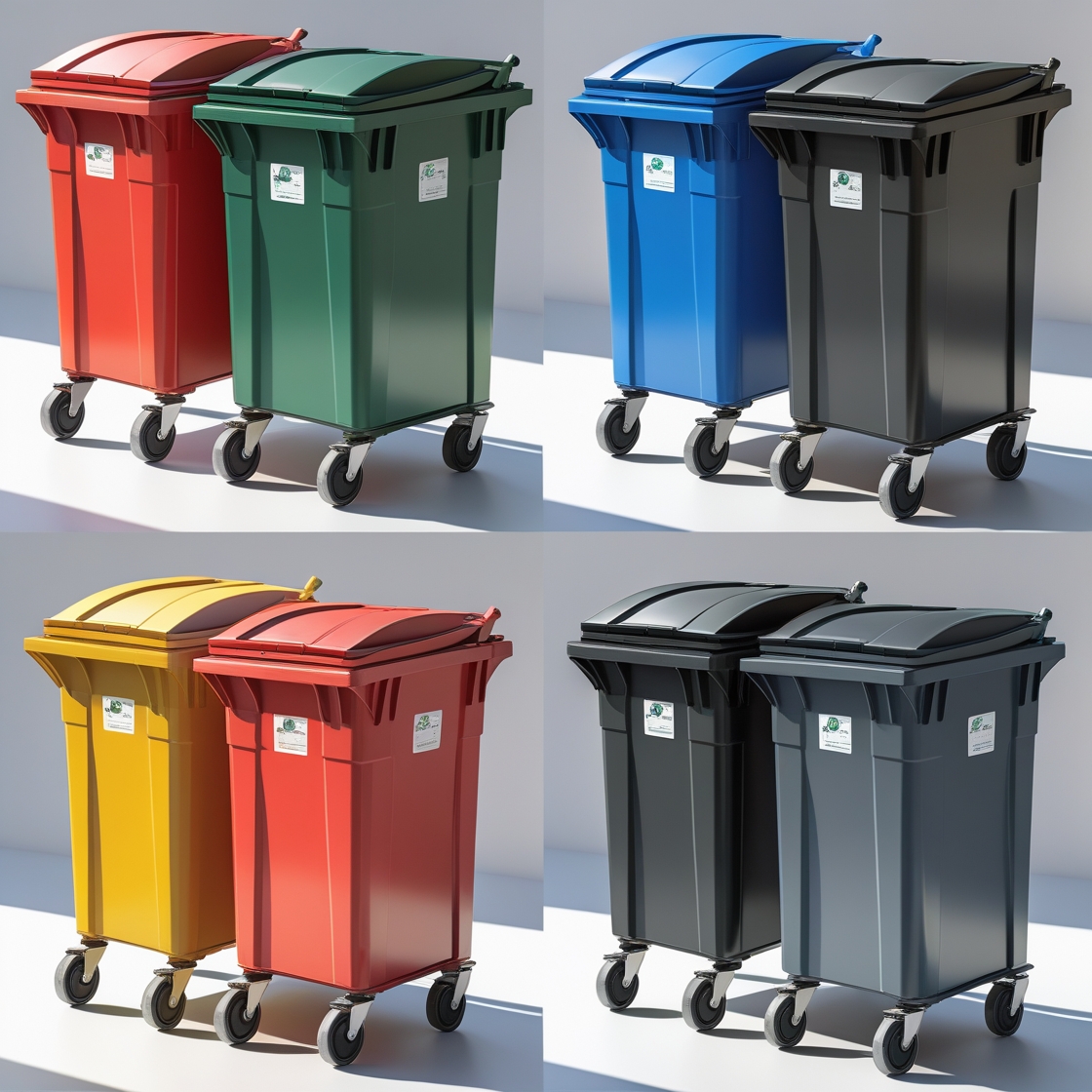 Self-Adhesive Wheelie Bin Numbers