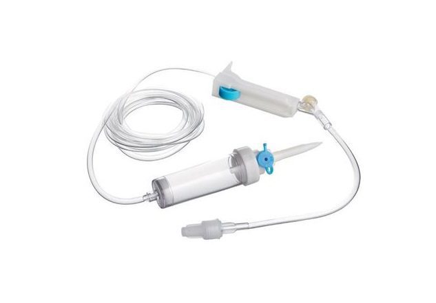 Admin Infusion Set With 1 Y Site Without Needle 60 Drops
