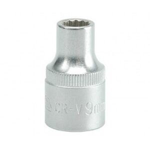 Bi-hex Socket – 12 Point – Chrome Vanadium – 1/2″ Connector – Standard Length – 9mm – YT-1271