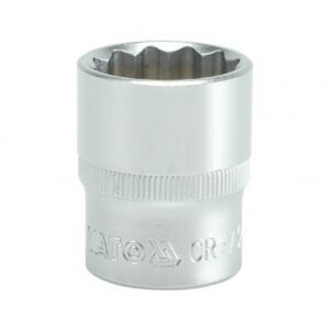 Bi-hex Socket – 12 Point – Chrome Vanadium – 1/2″ Connector – Standard Length – 23mm – YT-1285