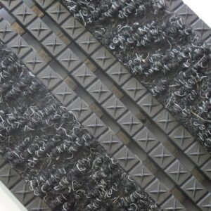 Entrance Mat – Premier Star Gripper Plus Floor Tile with PP Inserts Open – 45 x 30 x 1.4 cm – Charcoal – PSG010001