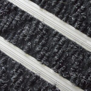 Heavy Duty Mat System – Dm Aluminium Linking Joints – Berber Point Insert – 3mm Foam Backing – 12mm High – per m2 – Charcoal – DMA010001