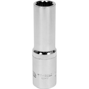 Bi-hex Deep Socket – 12 Point – Chrome Vanadium – 1/2″ Connector – 76mm Length – 13mm – YT-12935