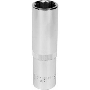 Bi-hex Deep Socket – 12 Point – Chrome Vanadium – 1/2″ Connector – 76mm Length – 15mm – YT-12937