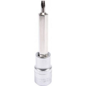 Torx Bit Socket – Male – Chrome Vanadium – 1/2″ Connector – Long – T25 x 100mm – YT-04321